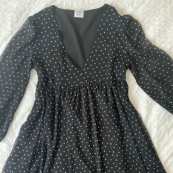 Aritzia Sunday Best Chiffon Babydoll Dress - Picture 1 of 5